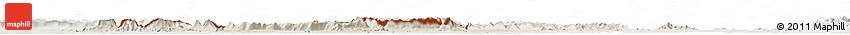 Shaded Relief Horizon Map of Preah Vihear, lighten