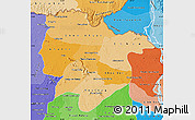 Political Shades Map of Preah Vihear