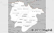 Gray Simple Map of Preah Vihear