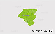 Physical 3D Map of Tbeng Meanchey, cropped outside