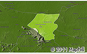 Physical 3D Map of Tbeng Meanchey, darken