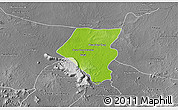 Physical 3D Map of Tbeng Meanchey, desaturated