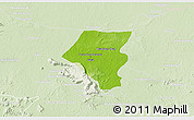 Physical 3D Map of Tbeng Meanchey, lighten