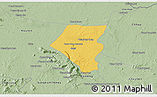 Savanna Style 3D Map of Tbeng Meanchey