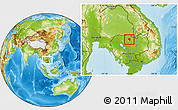 Physical Location Map of Tbeng Meanchey