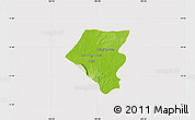 Physical Map of Tbeng Meanchey, cropped outside
