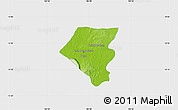 Physical Map of Tbeng Meanchey, single color outside