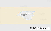 Classic Style Panoramic Map of Tbeng Meanchey, single color outside