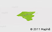 Physical Panoramic Map of Tbeng Meanchey, cropped outside