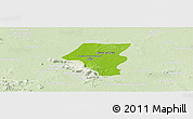 Physical Panoramic Map of Tbeng Meanchey, lighten
