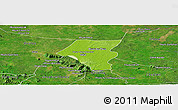 Physical Panoramic Map of Tbeng Meanchey, satellite outside