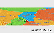 Political Panoramic Map of Tbeng Meanchey