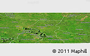 Satellite Panoramic Map of Tbeng Meanchey