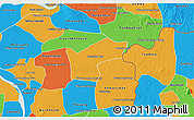 Political 3D Map of Kamchay Mear