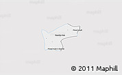 Silver Style 3D Map of Kamchay Mear, single color outside