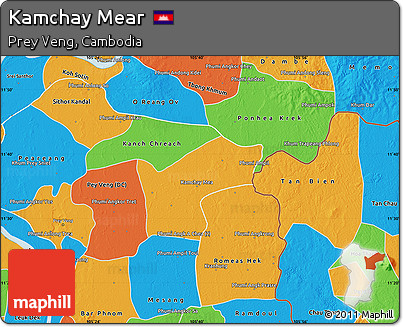 Political Map of Kamchay Mear