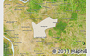 Shaded Relief Map of Kamchay Mear, satellite outside