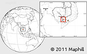 Blank Location Map of Preah Sdech