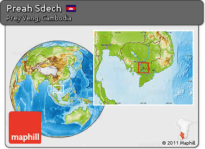 Physical Location Map of Preah Sdech