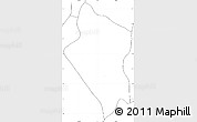 Blank Simple Map of Preah Sdech, no labels