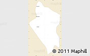 Classic Style Simple Map of Preah Sdech, single color outside
