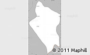 Gray Simple Map of Preah Sdech