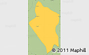 Savanna Style Simple Map of Preah Sdech