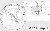 Blank Location Map of Sithor Kandal, highlighted country, within the entire country