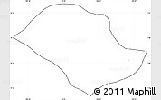 Blank Simple Map of Sithor Kandal, cropped outside, no labels