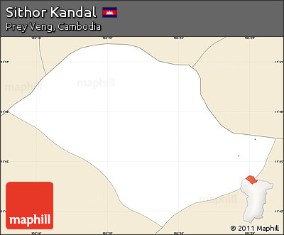 Classic Style Simple Map of Sithor Kandal