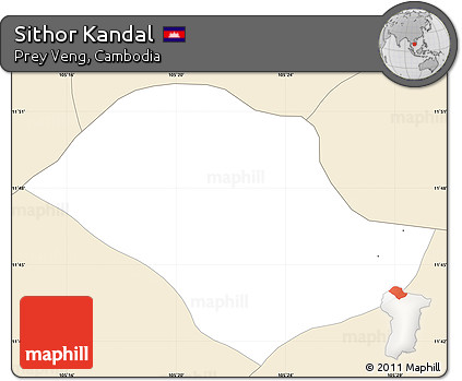 Classic Style Simple Map of Sithor Kandal
