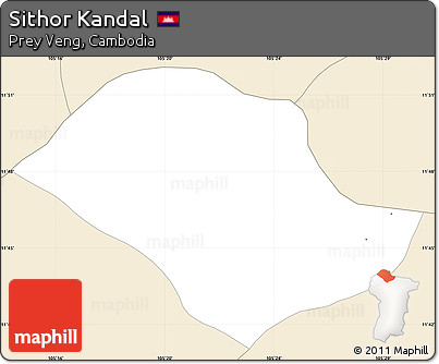 Classic Style Simple Map of Sithor Kandal