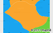 Political Simple Map of Sithor Kandal