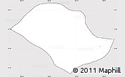 Silver Style Simple Map of Sithor Kandal, cropped outside