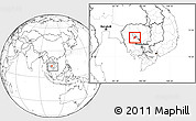 Blank Location Map of Kandieng, within the entire country