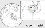 Blank Location Map of Kandieng, highlighted country, within the entire country