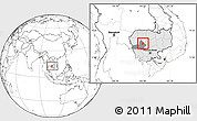Blank Location Map of Kandieng, highlighted country, highlighted parent region