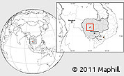 Blank Location Map of Kandieng, highlighted country