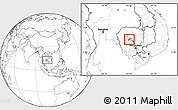 Blank Location Map of Kandieng