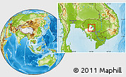 Physical Location Map of Kandieng, highlighted parent region