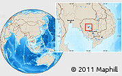 Shaded Relief Location Map of Kandieng
