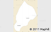 Classic Style Simple Map of Kandieng, single color outside