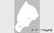 Gray Simple Map of Kandieng, cropped outside