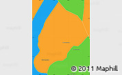 Political Simple Map of Kandieng
