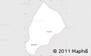 Silver Style Simple Map of Kandieng, cropped outside