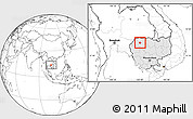 Blank Location Map of Angkor Chum, highlighted country