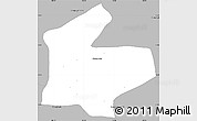 Gray Simple Map of Angkor Chum
