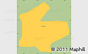 Savanna Style Simple Map of Angkor Chum, single color outside
