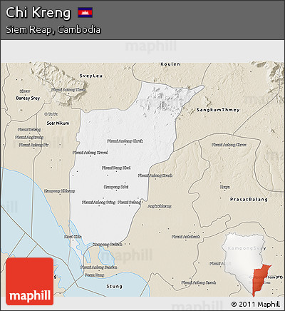 Classic Style 3D Map of Chi Kreng