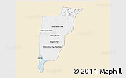 Classic Style 3D Map of Chi Kreng, single color outside